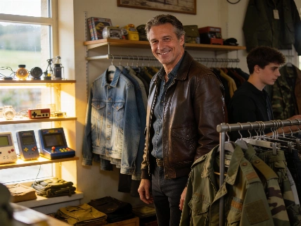Rudy Labinsky réveille Livarot avec sa boutique Rudy’s Vintage Soyons Élégantes