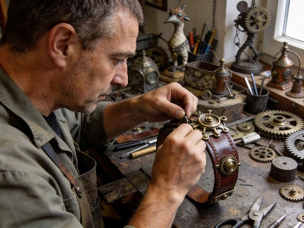 Philippe Poussard secoue le Mauges Pit Fest avec son steampunk artisanal Soyons Élégantes