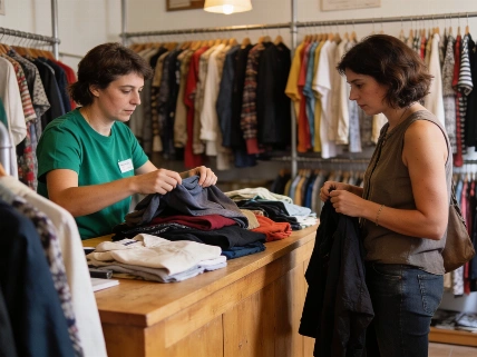 Les boutiques solidaires coupent l’empreinte carbone face à Vinted Soyons Élégantes